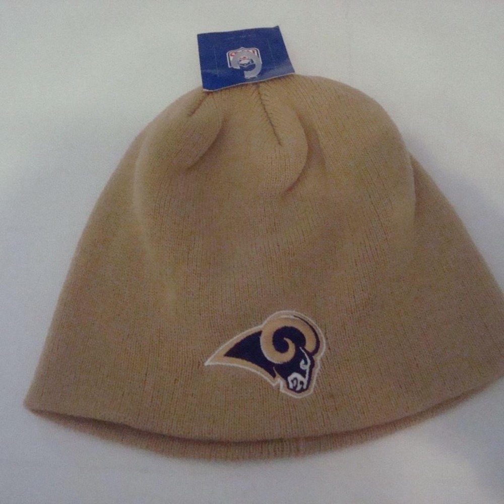 LOS ANGELES RAMS REEBOK BEANIE KNIT TOBOGGAN SKI HAT CAP VINTAGE 00S Y2K W1